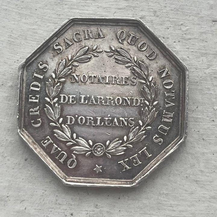 Silbertoken, Notar, Orleans Napoleon III.