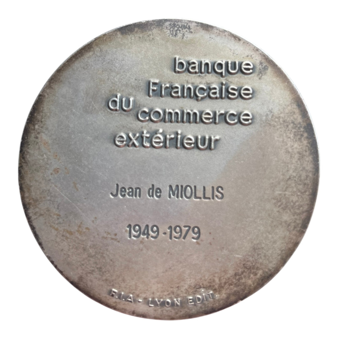 Médaille  argent Clovis banque française du commerce extérieure