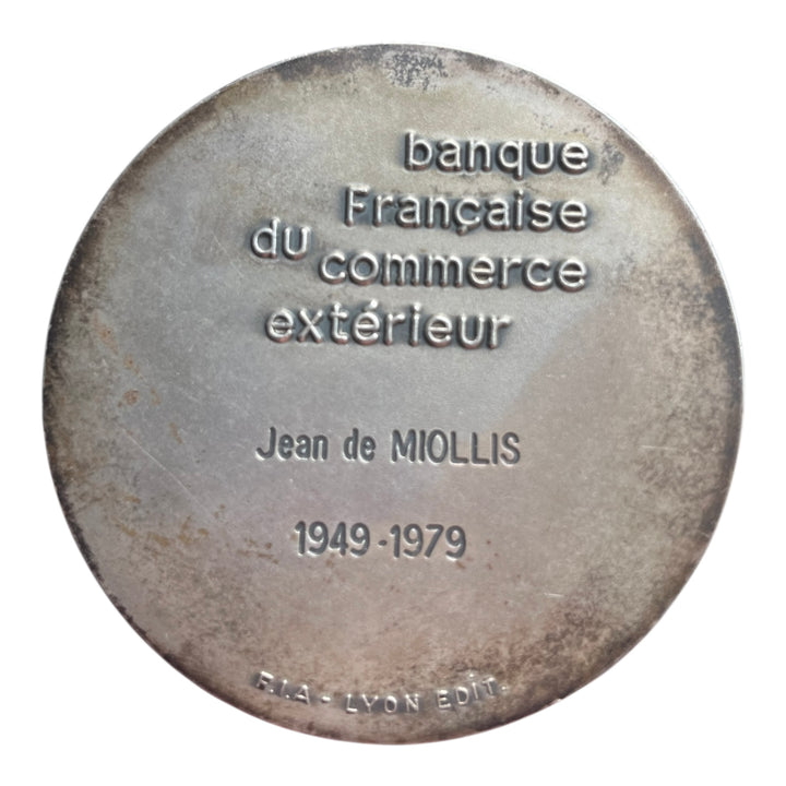 Médaille  argent Clovis banque française du commerce extérieure