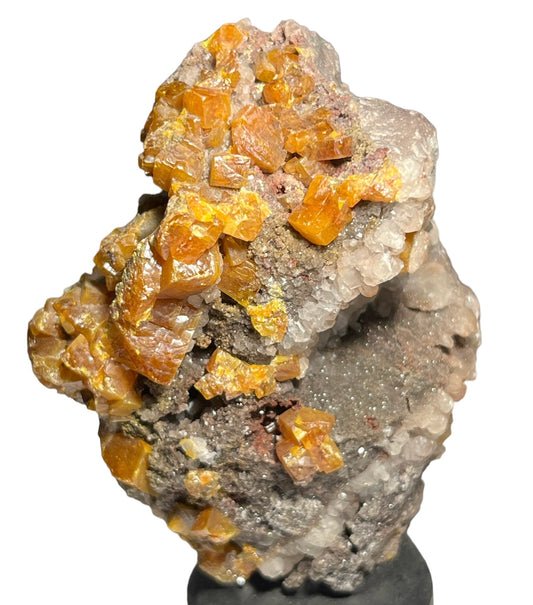 Wulfenite calcite Mexico C48