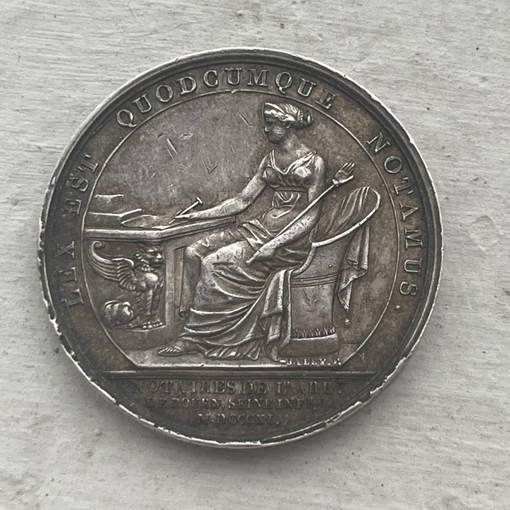 Silbertoken, Notare, Louis XVIII Rouen