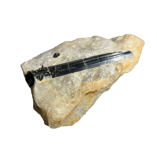 TOURMALINE noire dans quartz du Brésil M18W89