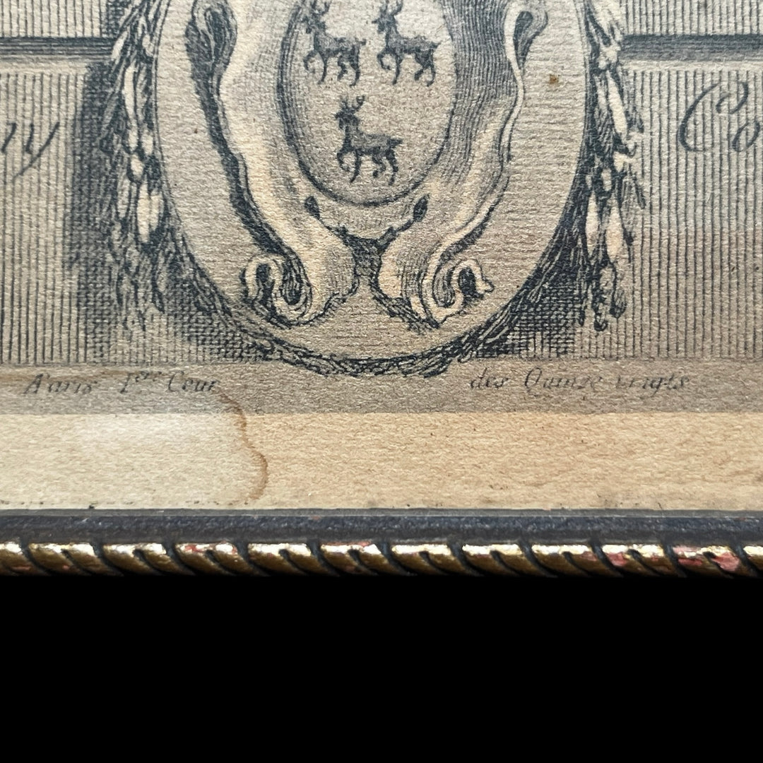 Estampe les Amours Champêtres par Choffard 1767