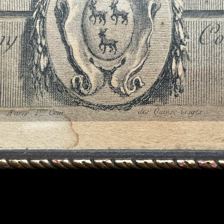 Estampe les Amours Champêtres par Choffard 1767