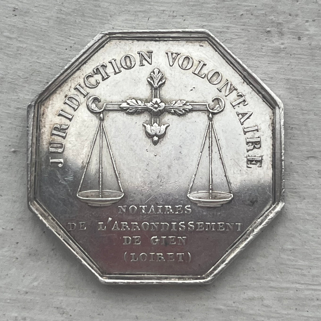 Silbertoken, Notar, Gien Napoleon III.