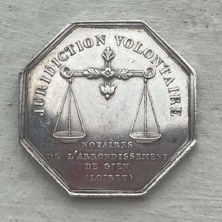 Silbertoken, Notar, Gien Napoleon III.