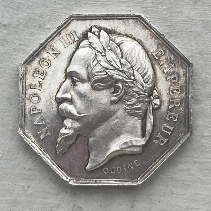 Silbertoken, Notar, Gien Napoleon III.