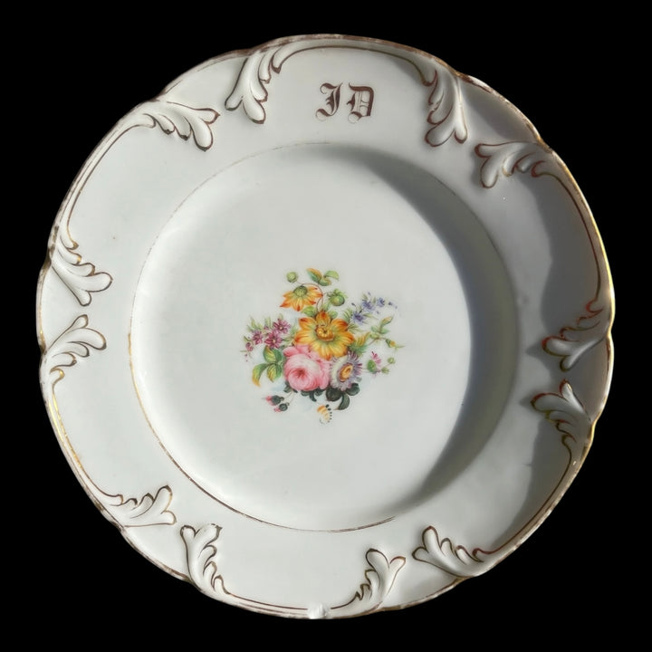 service 11 assiettes porcelaine paris XIXe