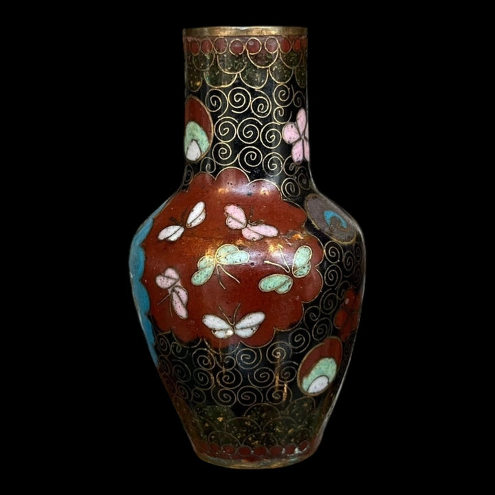 日本のミニチュアパーティションの花瓶は、宮崎時代の西城に署名しました