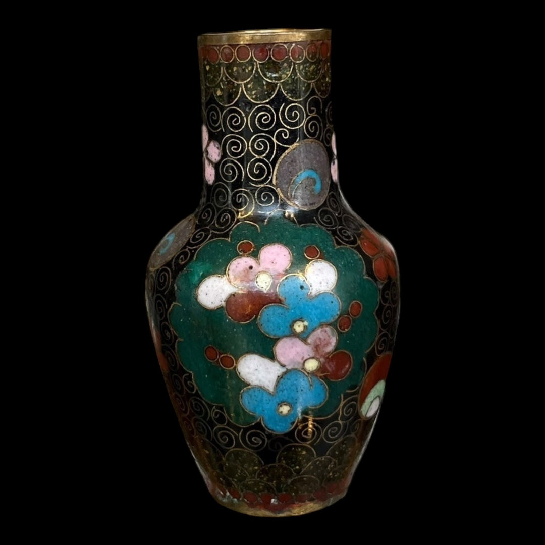 日本のミニチュアパーティションの花瓶は、宮崎時代の西城に署名しました