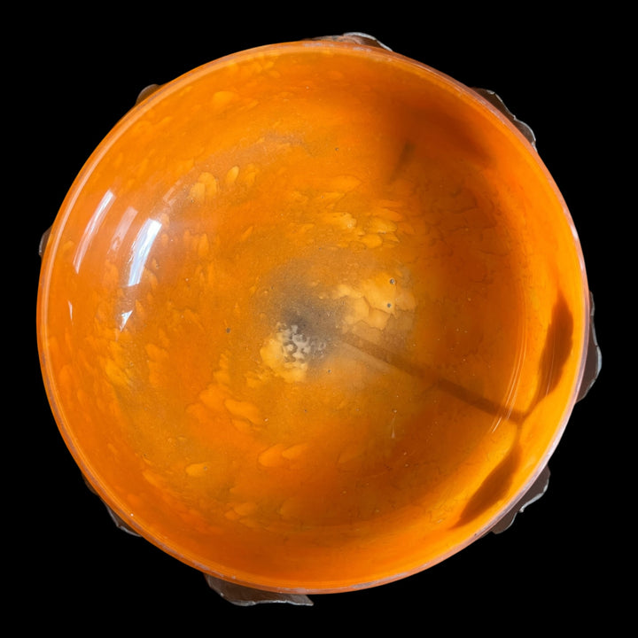 Coupe art déco fer forgé et verre dans le goût de Muller