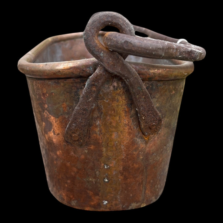 jardinière en cuivre ( ancienne poissonnière )