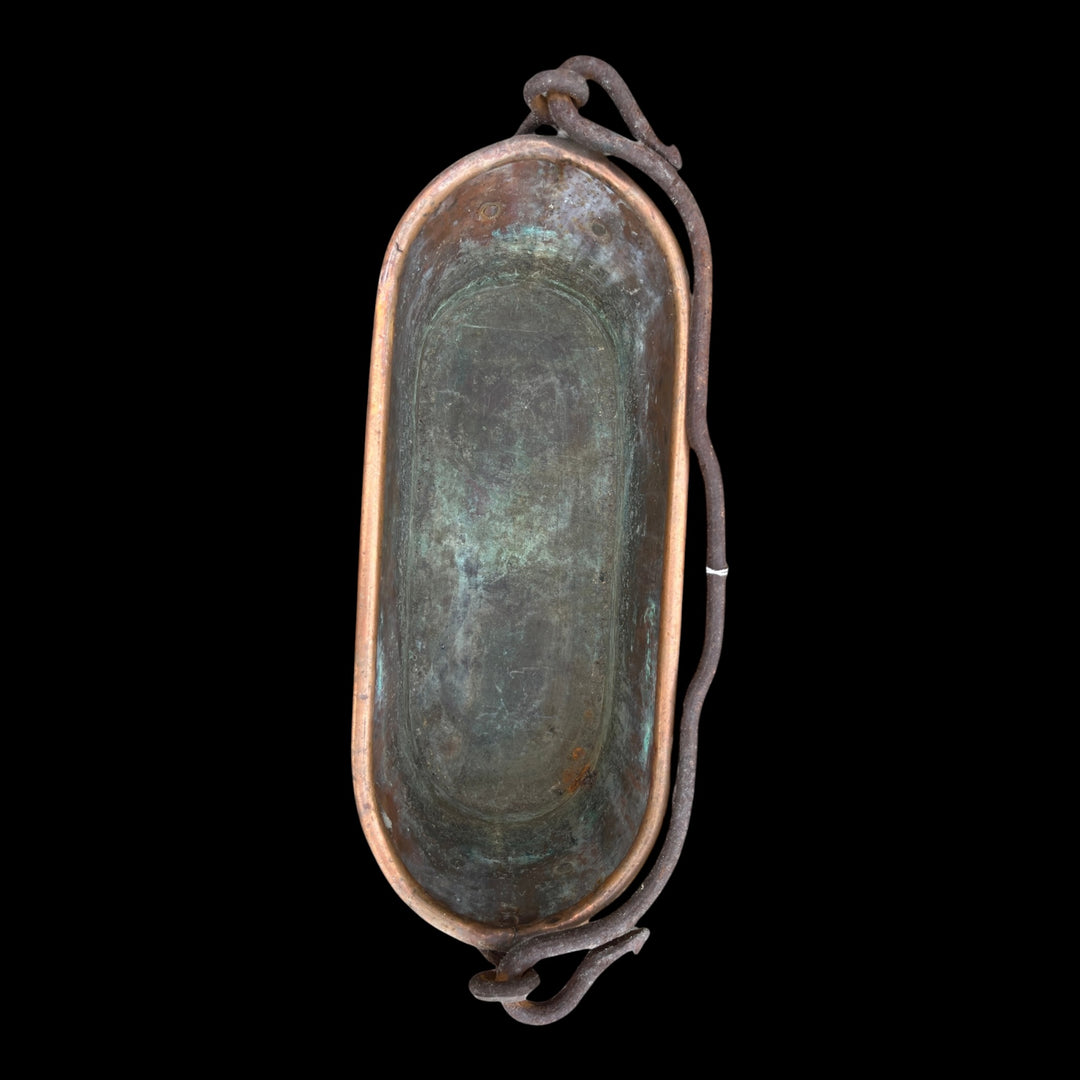 jardinière en cuivre ( ancienne poissonnière )