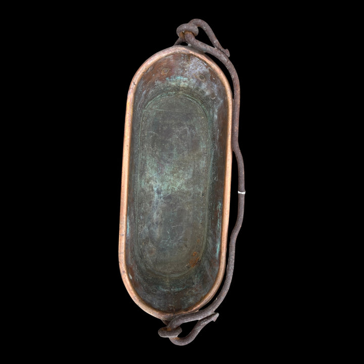 jardinière en cuivre ( ancienne poissonnière )
