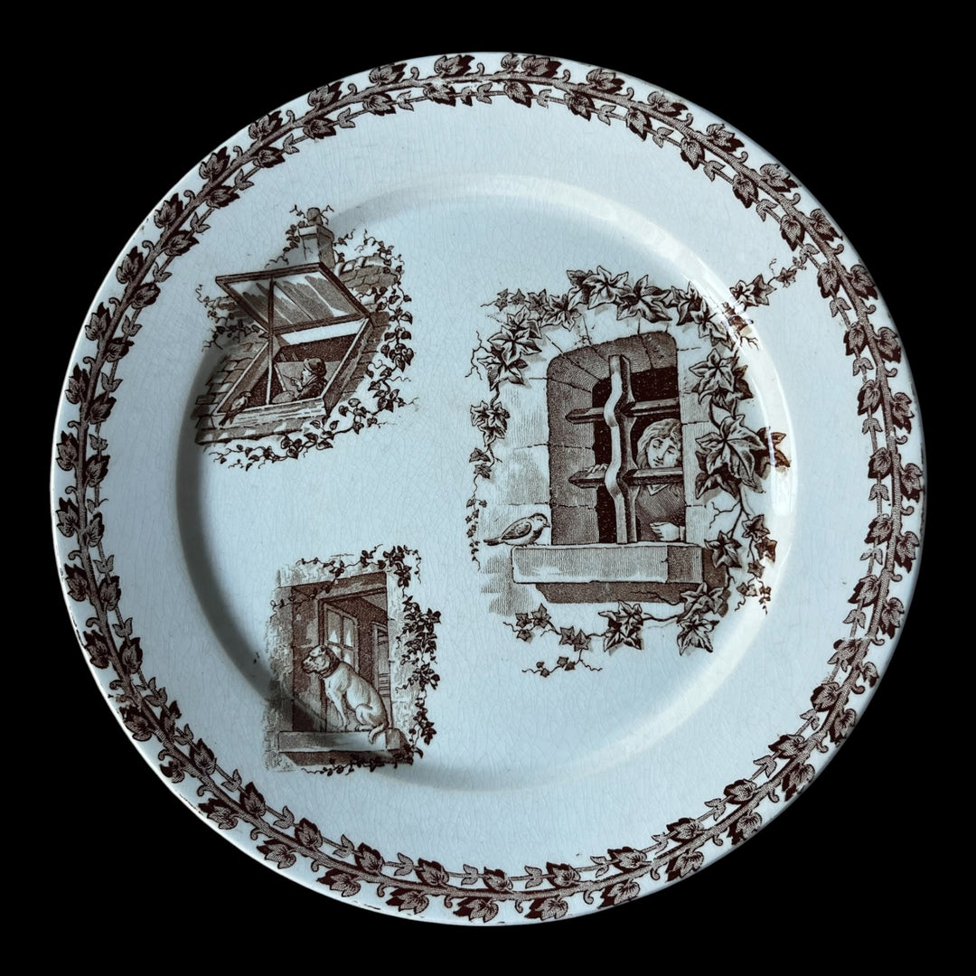 assiette Terre de Fer Sarreguemines Béranger la prison