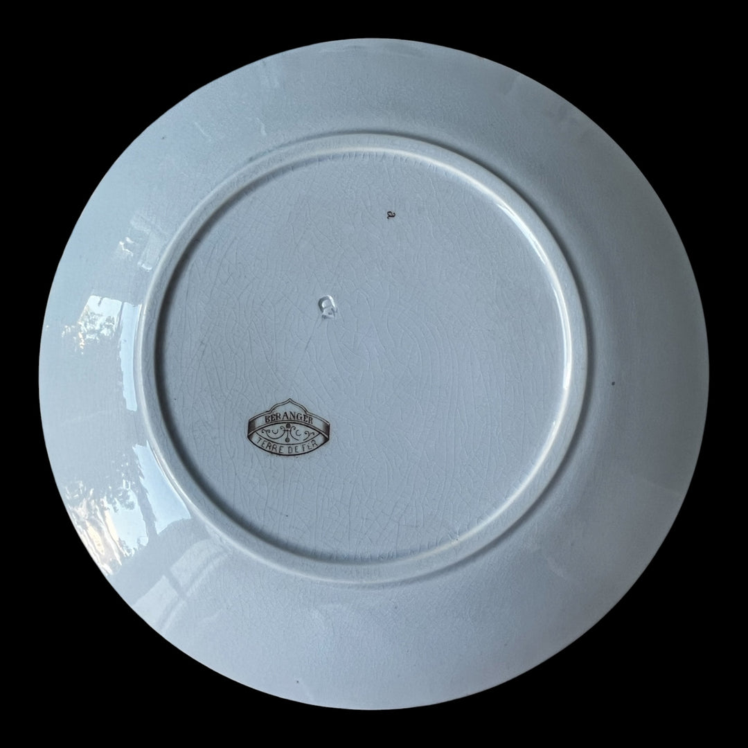 assiette Terre de Fer Sarreguemines Béranger la prison