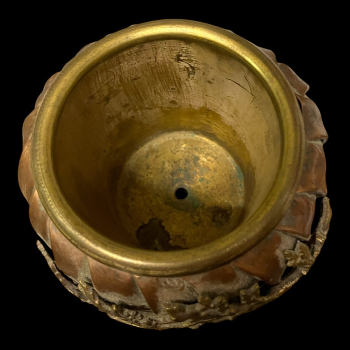 pot-pourri Art Nouveau cuivre
