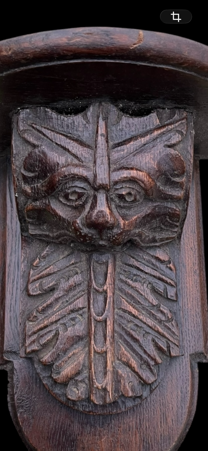 console en chêne du XIXe siècle