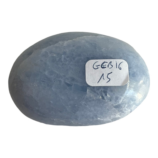 Galet Calcite bleue 6cm Madagascar GCB16