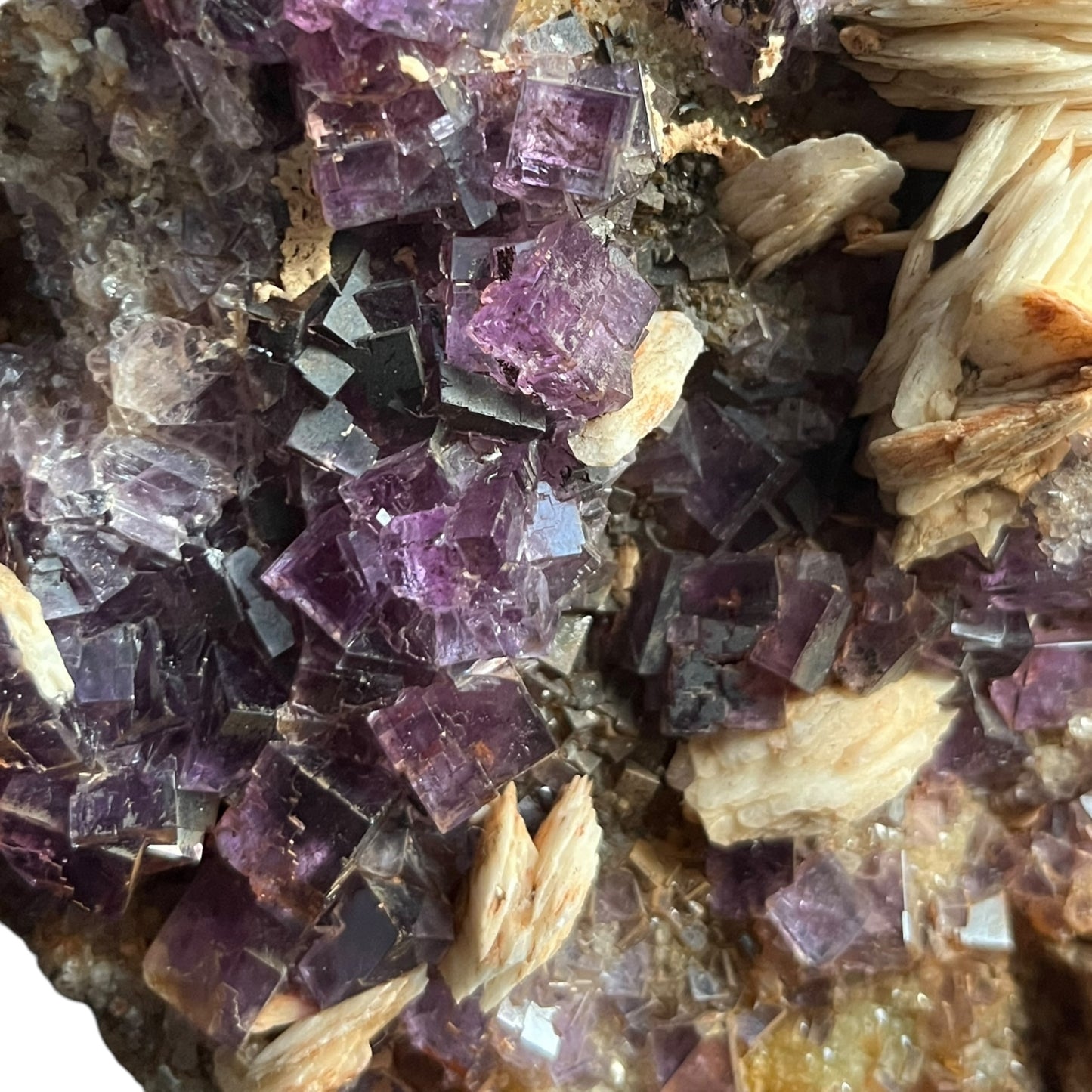 Baryte & Quartz Fluorite La Cabana Berbes Испания DR153