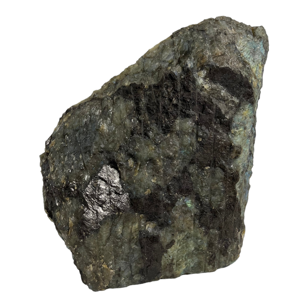 Grande Labradorite de Madagaskar 10,8 kg eine polierte Seite