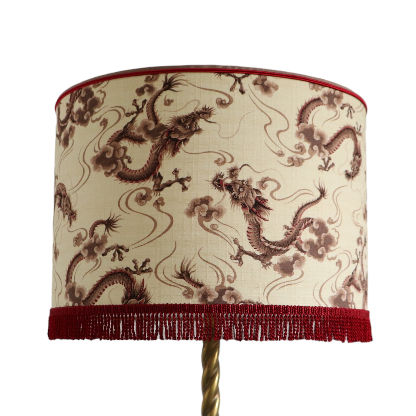 DRAGONS lampshade laminated in Japanese fabric, ref D1