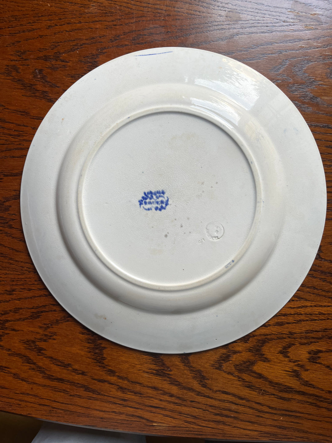 grand Plat de Sarreguemines modèle Rouen terre de fer