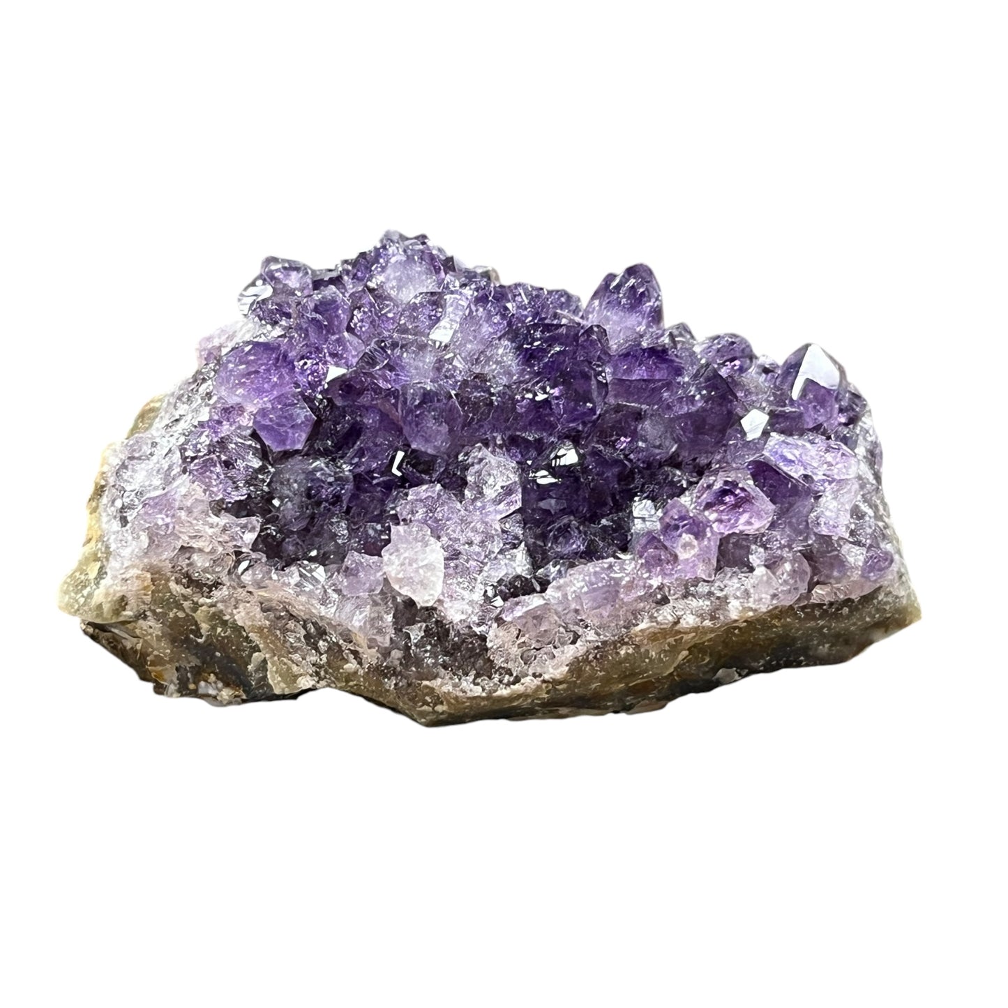 Druse Fantomist und Hämatit Amethyst Brazil AM56