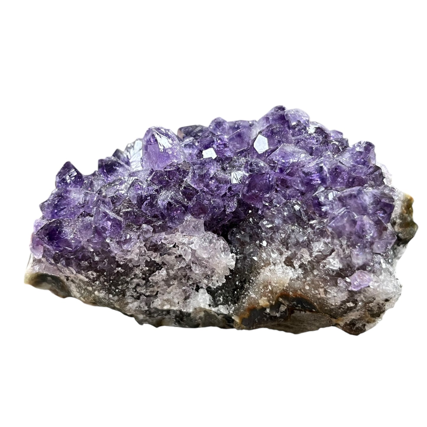 Druse Fantomist und Hämatit Amethyst Brazil AM56