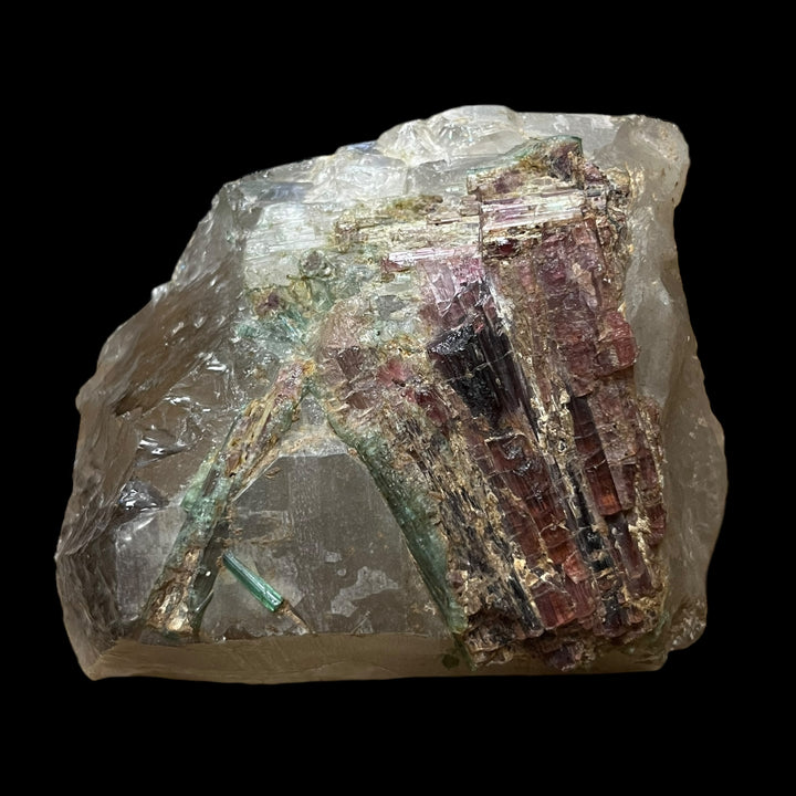 Tourmaline melon d’eau dans quartz Minas Gérais  Brésil C38