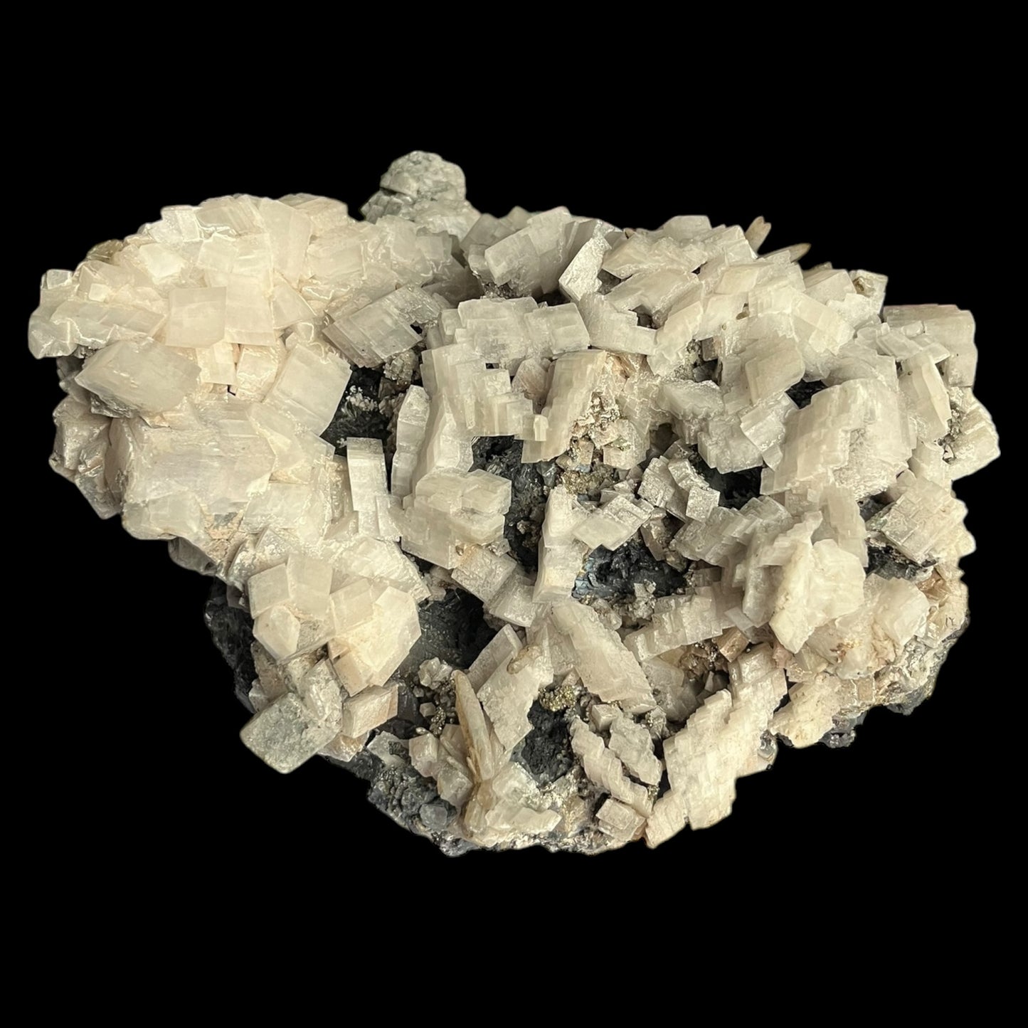 Calcite,quartz,galène sur sphalerite Madan Bulgarie DB33