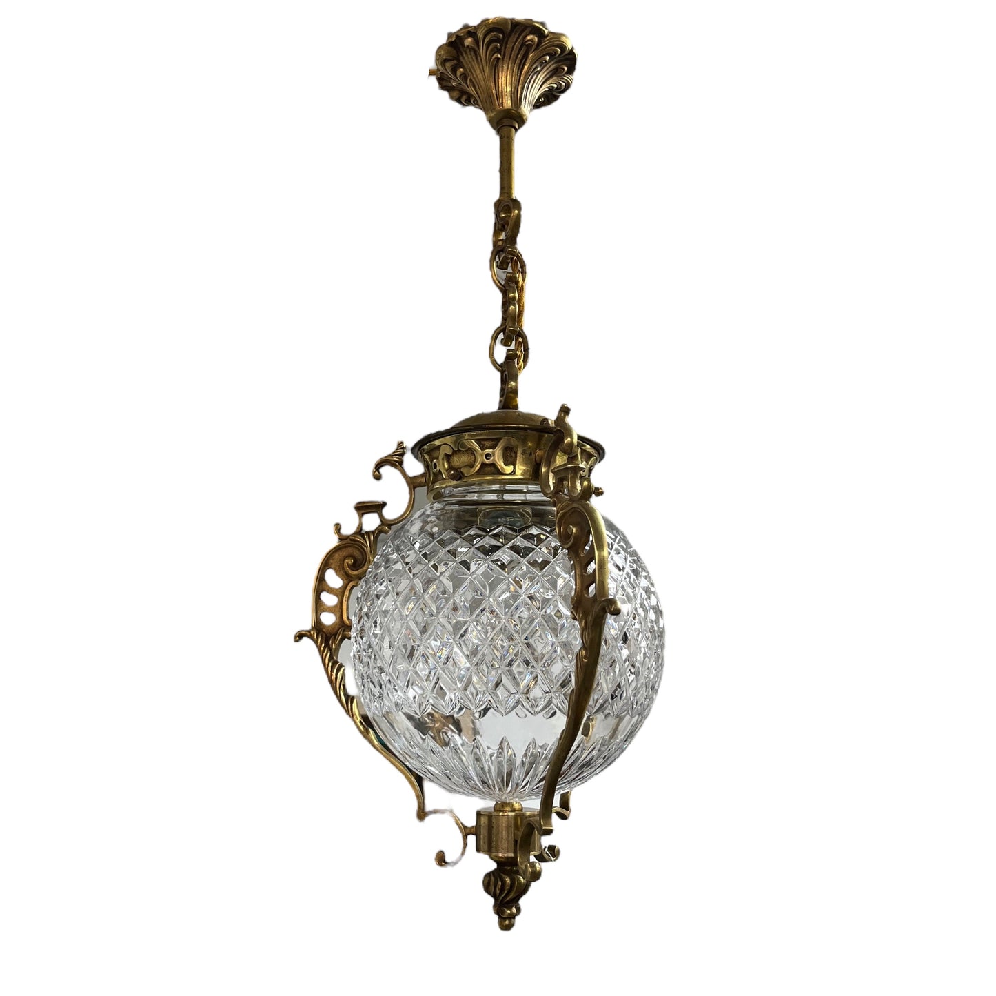 Lantern in early XXth in baccarat crystal