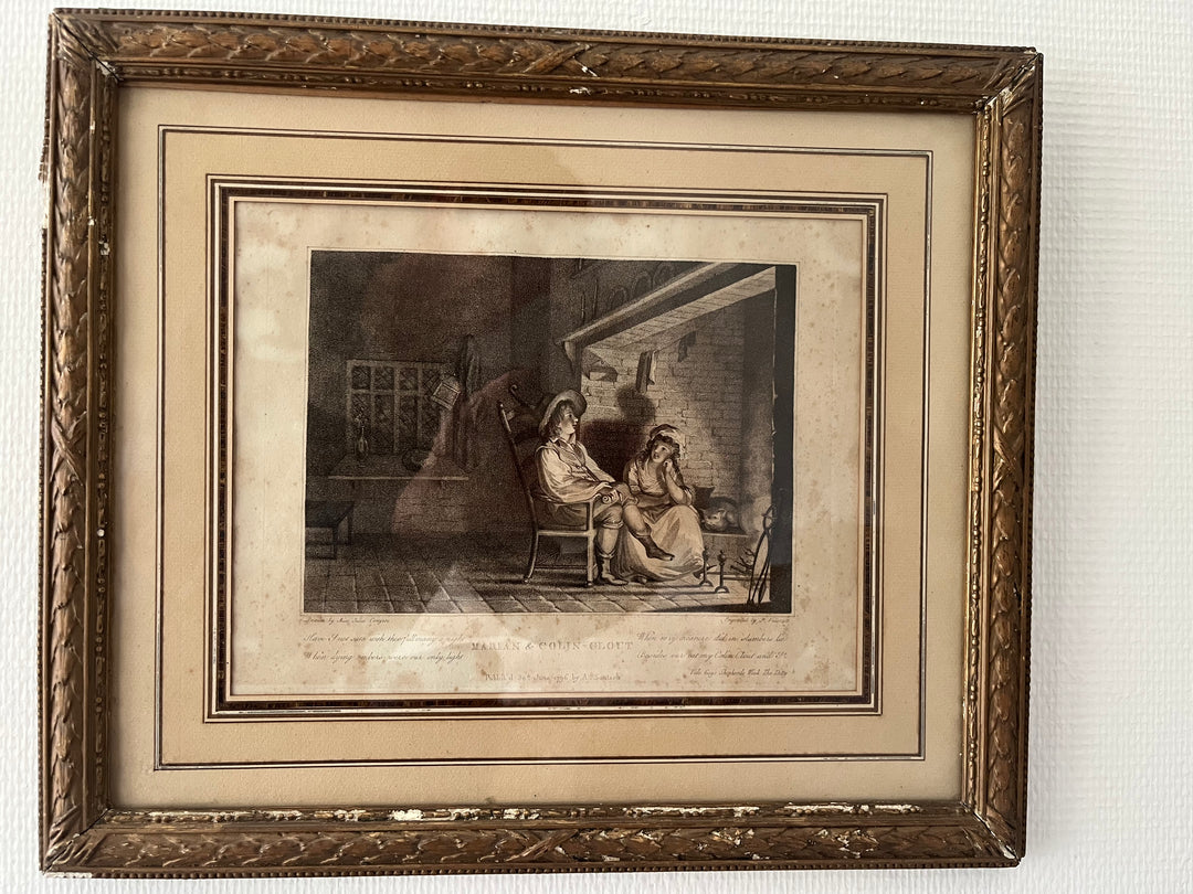 2 gravures à l’eau forte de Marian et colin clout par pietro Vedovato