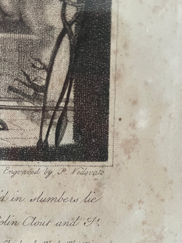2 gravures à l’eau forte de Marian et colin clout par pietro Vedovato