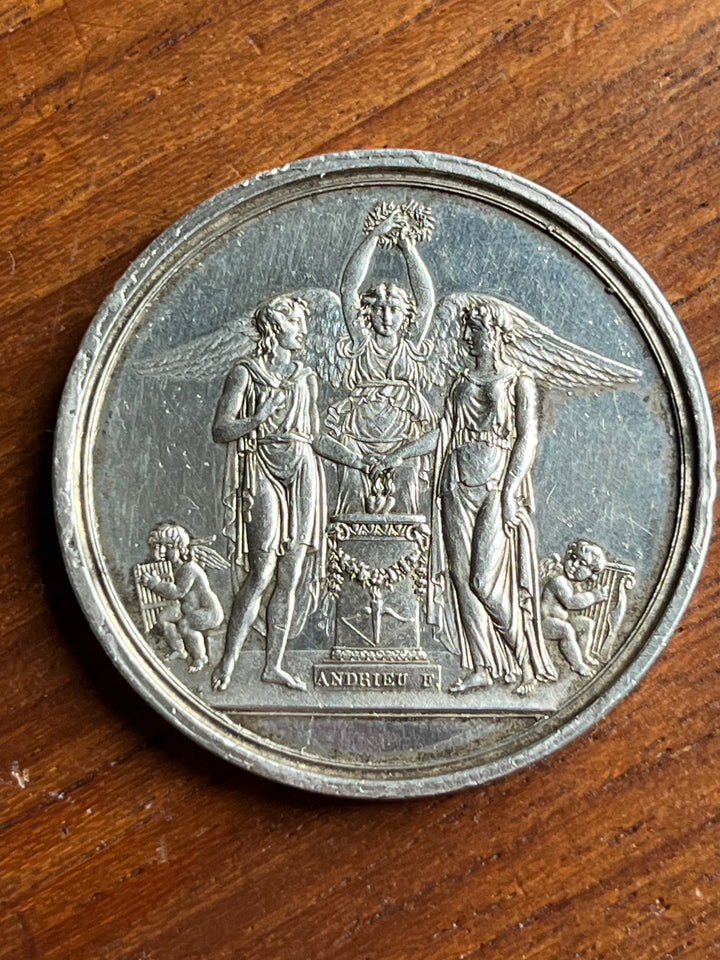 Médaille argent Mariage 1er mai 1810 par Andrieu