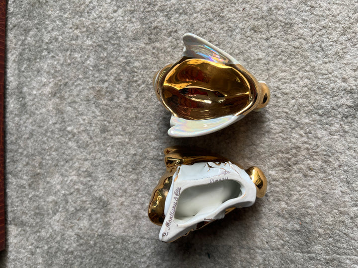 Limoges Montigny Porcelain Salon Trio