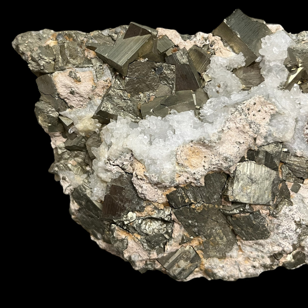 PYRITE quartz Niccioletta Toscane Italie 460g M18W68