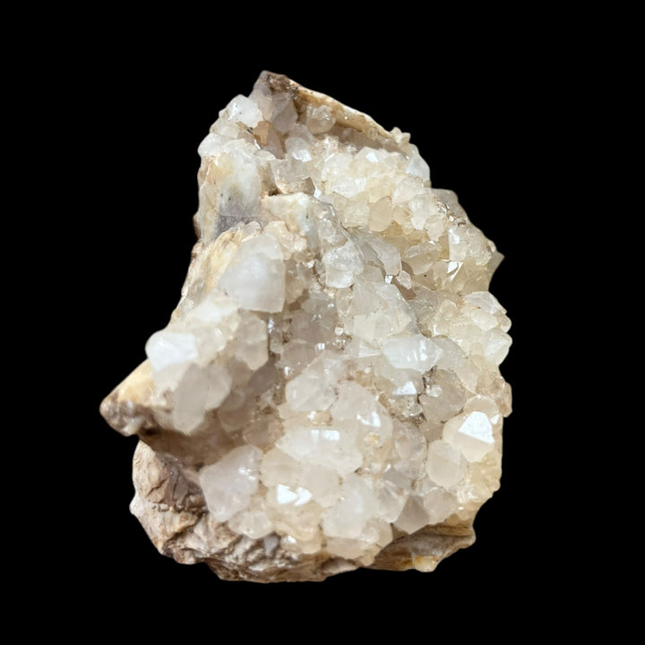 Quartz on Barytine Mimetite Alligny in Morvan France Dr35