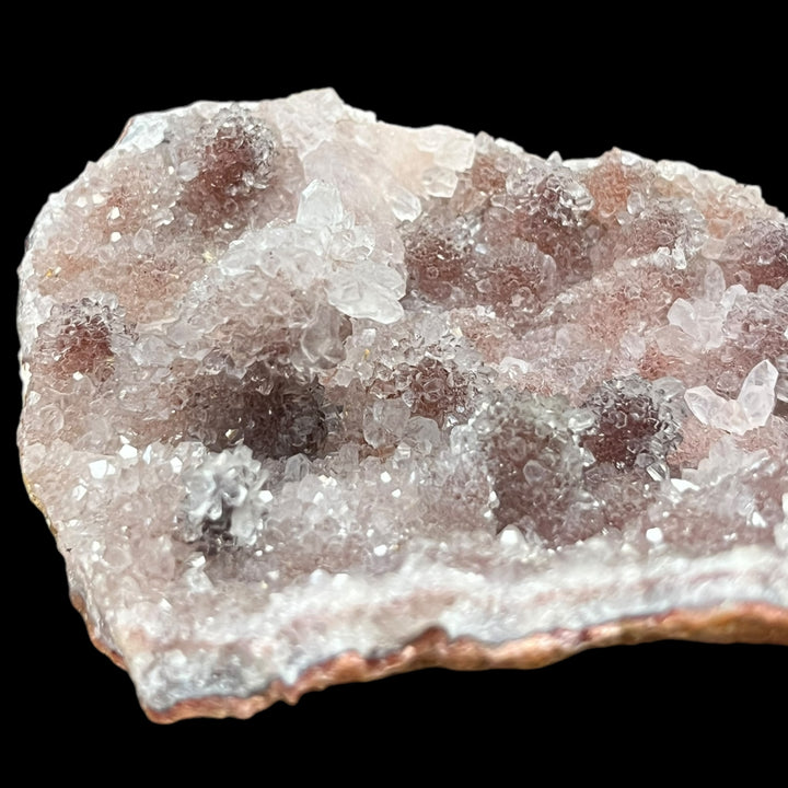 Quartz Cactus on Red Calcédonia Morocco Dr78