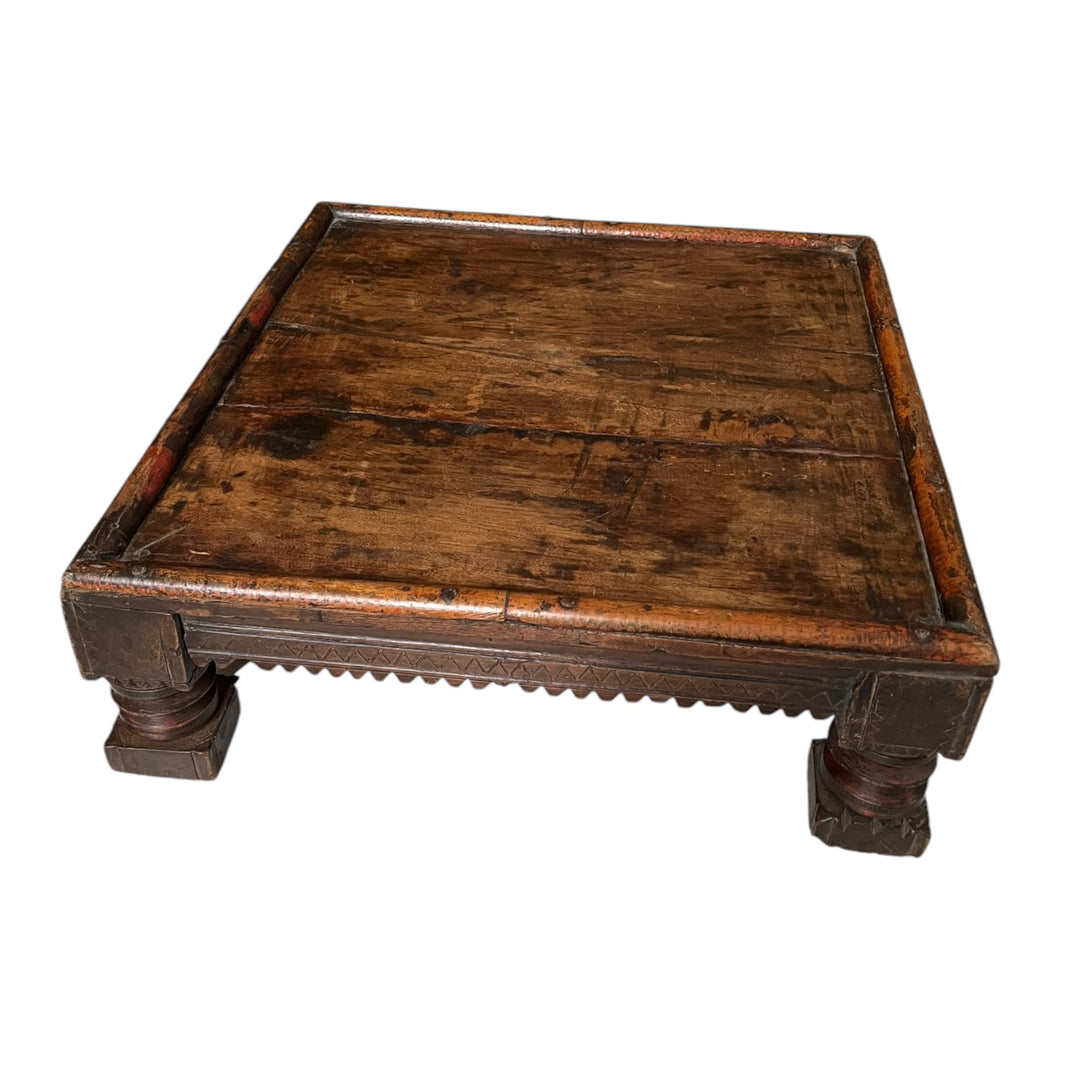 Ancient Indian Bajot coffee table