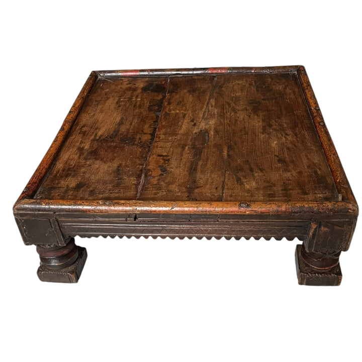 Ancient Indian Bajot coffee table