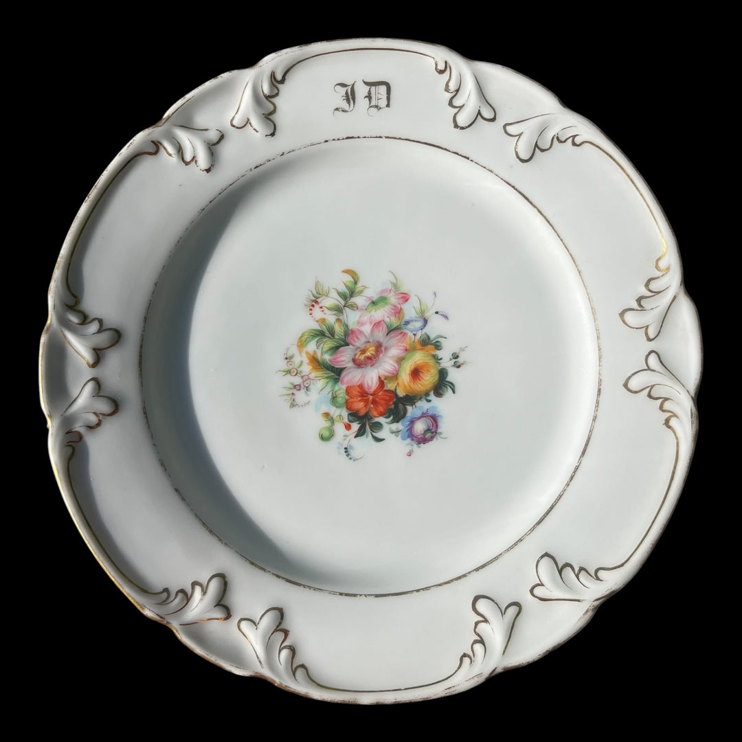 service 11 assiettes porcelaine paris XIXe