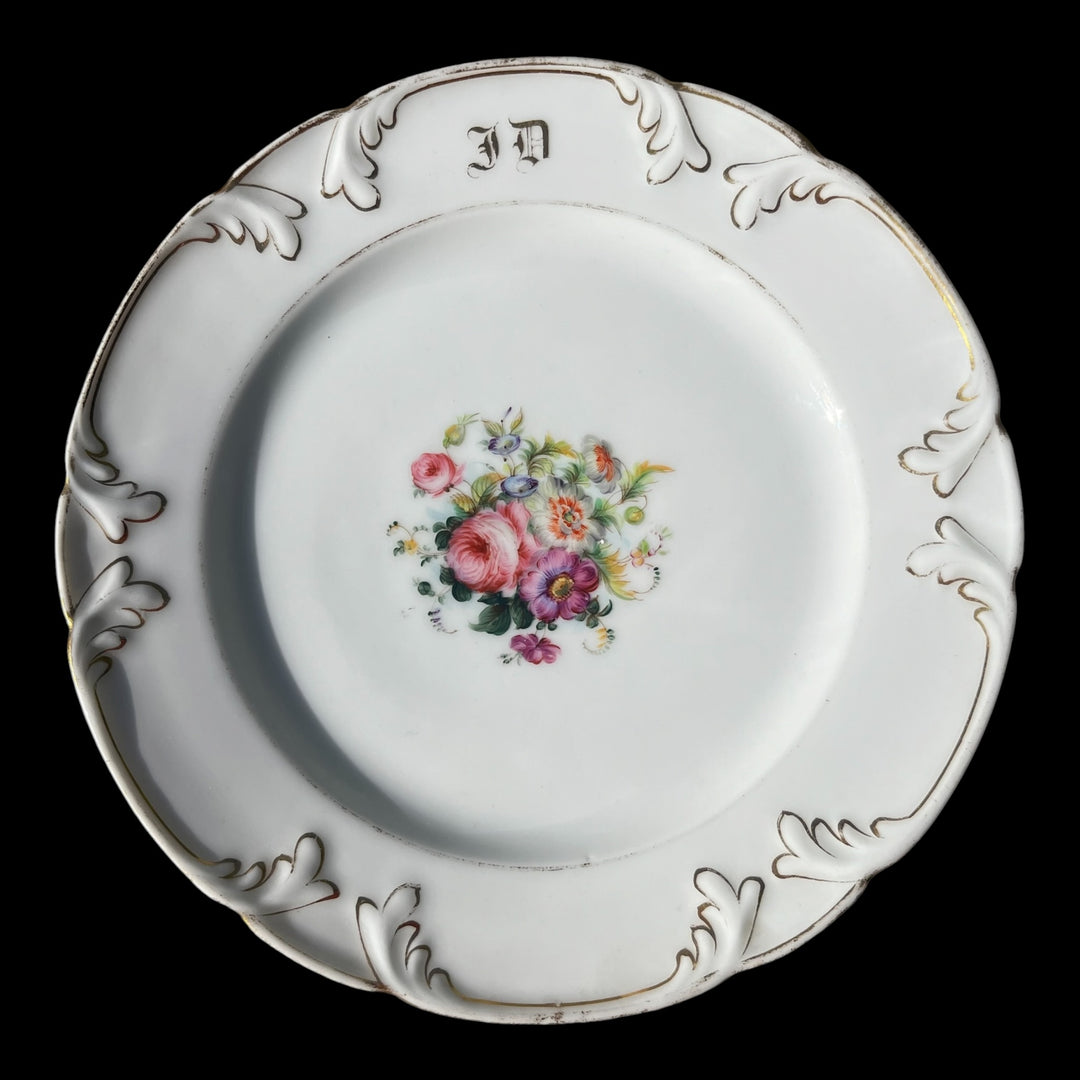 service 11 assiettes porcelaine paris XIXe