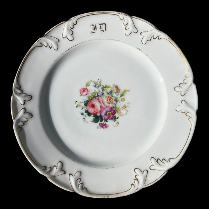 service 11 assiettes porcelaine paris XIXe
