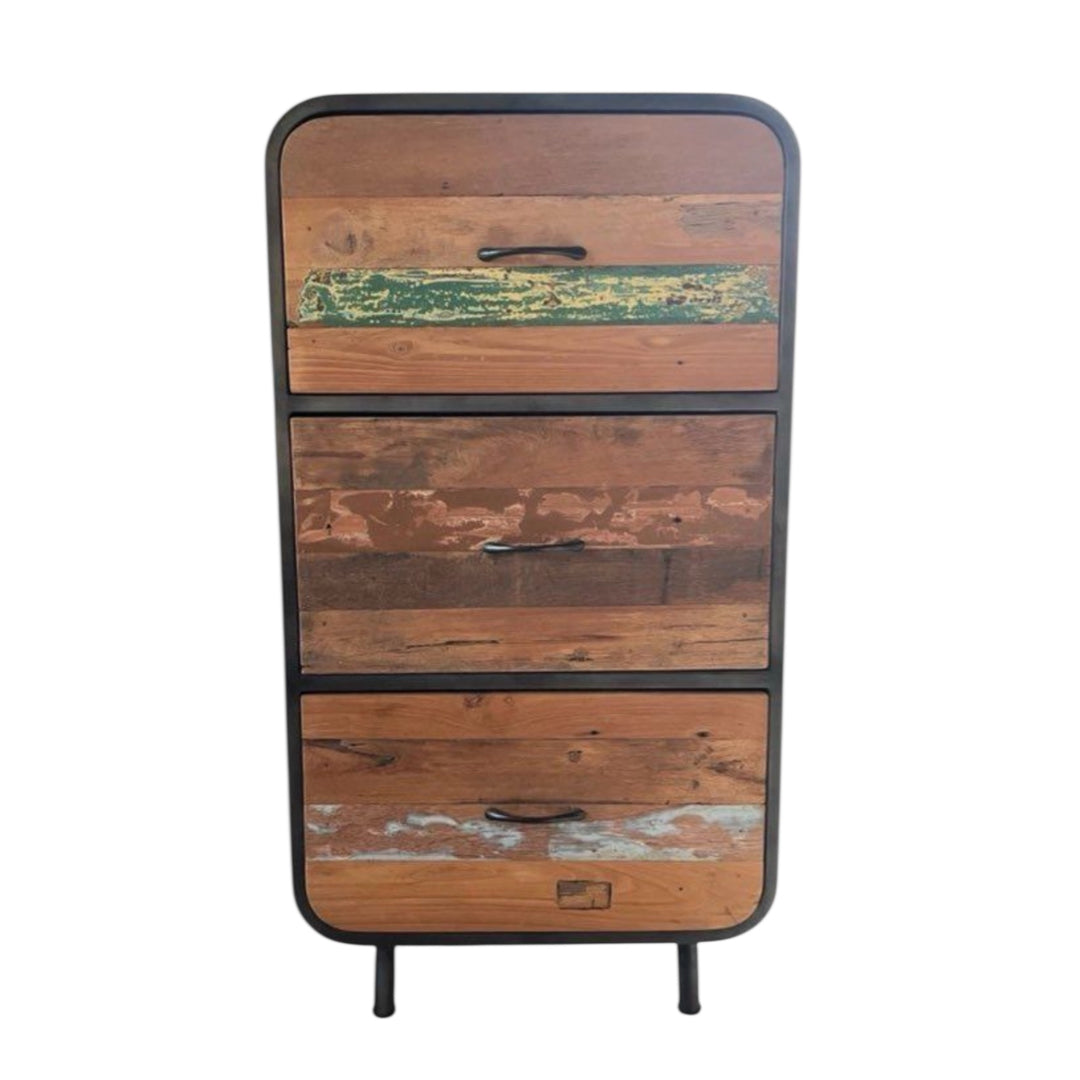 2 commodes industrielles vintage bateau recyclé