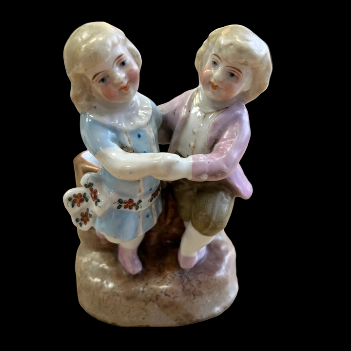 pyrogène allemand rococo en porcelaine XIX e