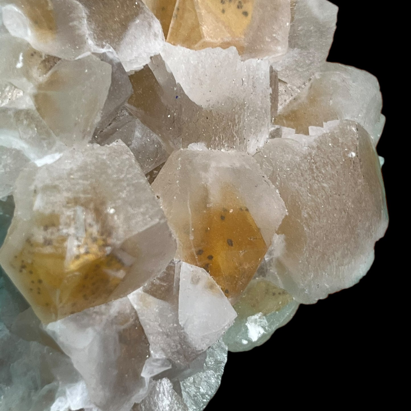 Calcite à fantôme orange Cerny Dul Tchécoslovaquie M18E249