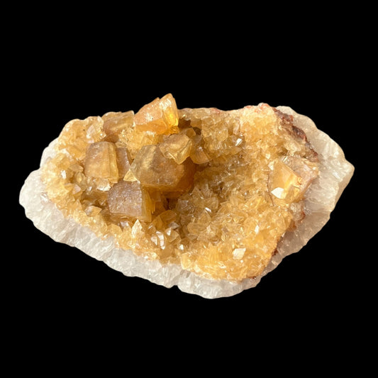 Calcite on Quartz Idar-Obenstein Germany DW84