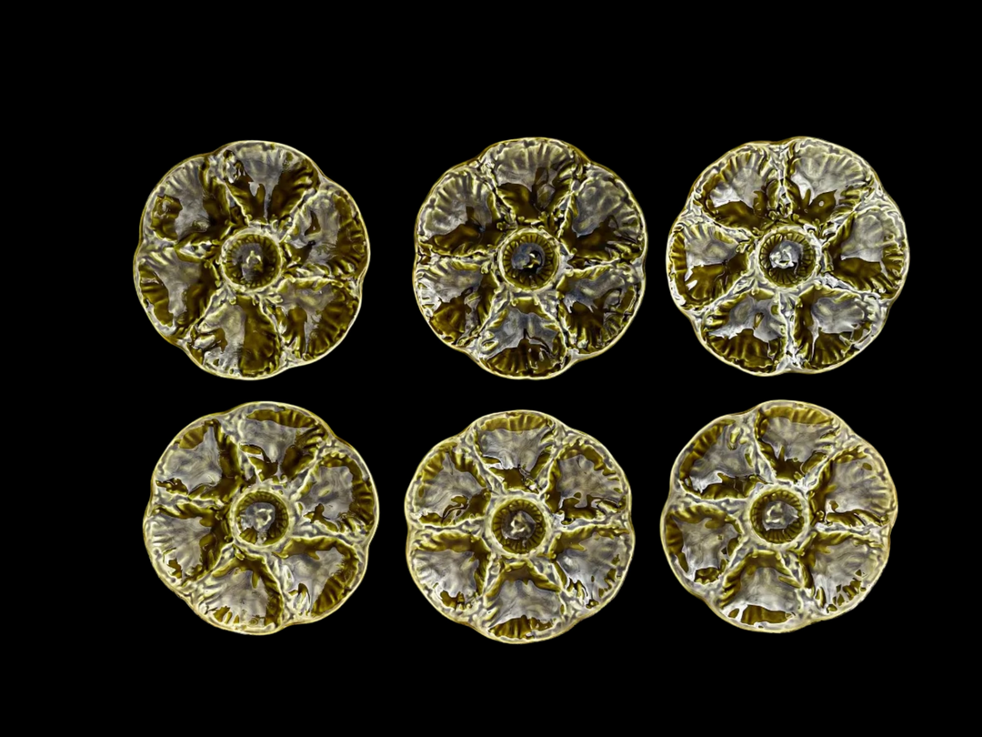 Service 6 assiettes à huître Gien