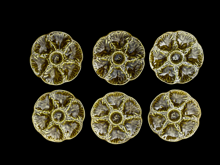 Service 6 assiettes à huître Gien